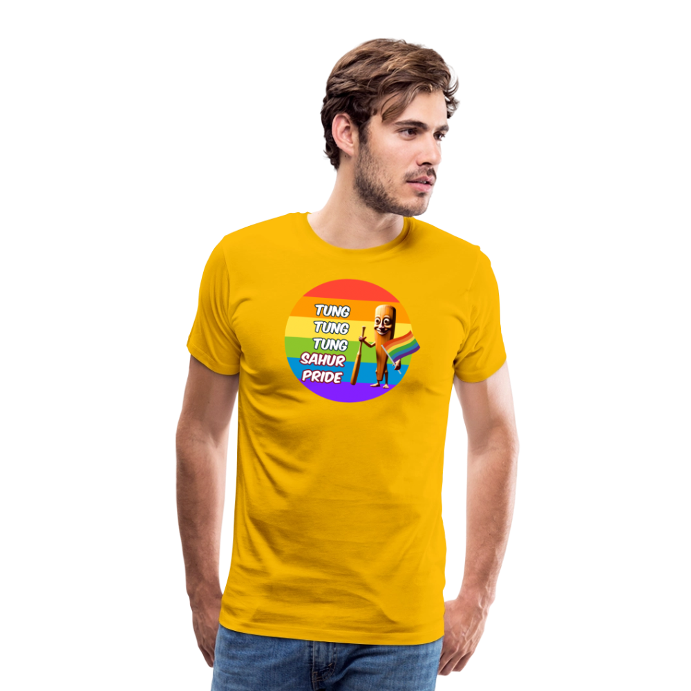 Tung Tung Tung Sahur Pride Premium T-Shirt - Sonnengelb