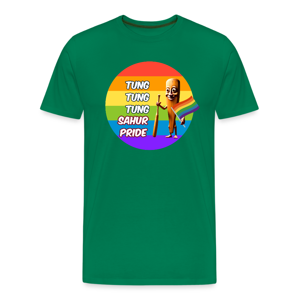 Tung Tung Tung Sahur Pride Premium T-Shirt - Kelly Green
