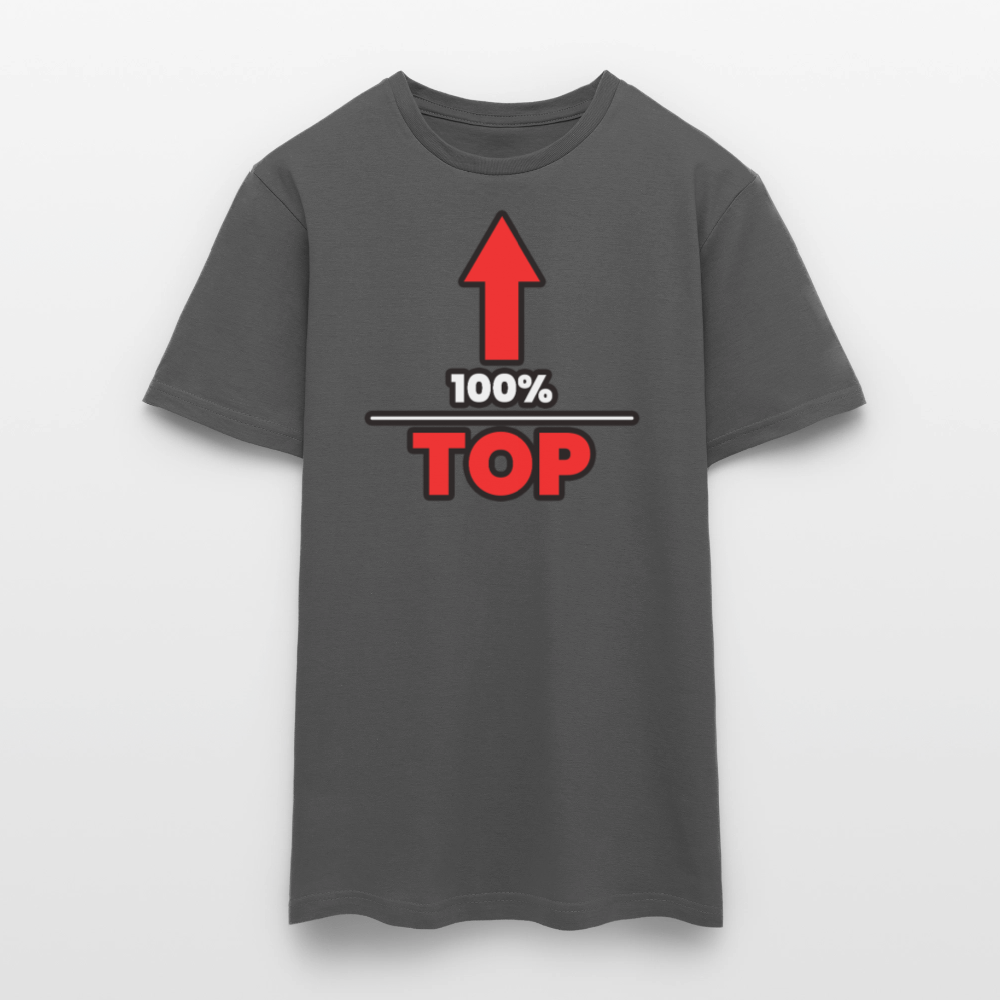 100% TOP [PFEIL] | Kink Fetish Pride T-Shirt - Anthrazit