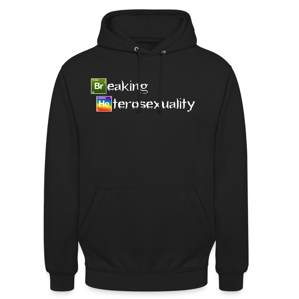 Breaking Heterosexuality Unisex Hoodie - Schwarz