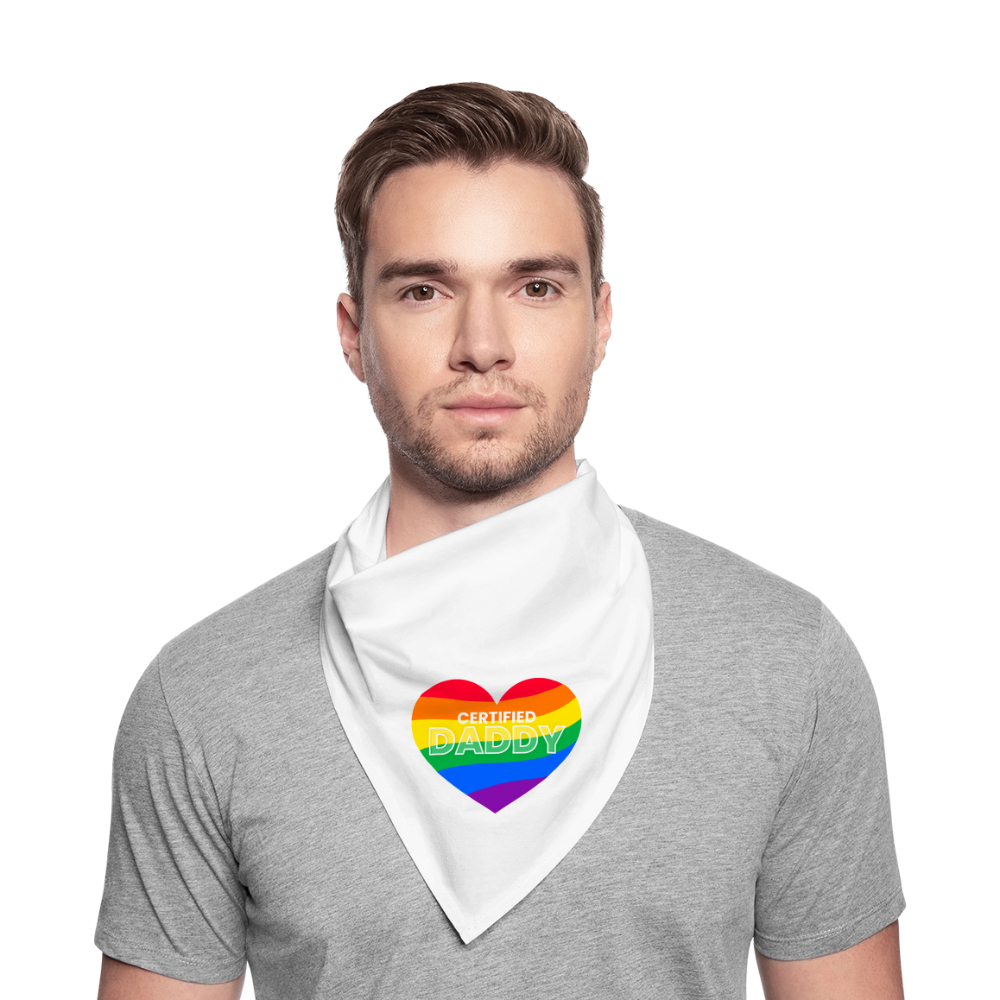 CERTIFIED DADDY | Kink Fetish Pride Bandana - Weiß