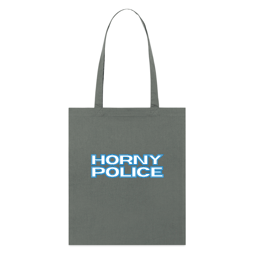 HORNY POLICE | Kink Fetish Pride Bio-Stoffbeutel - Anthrazit