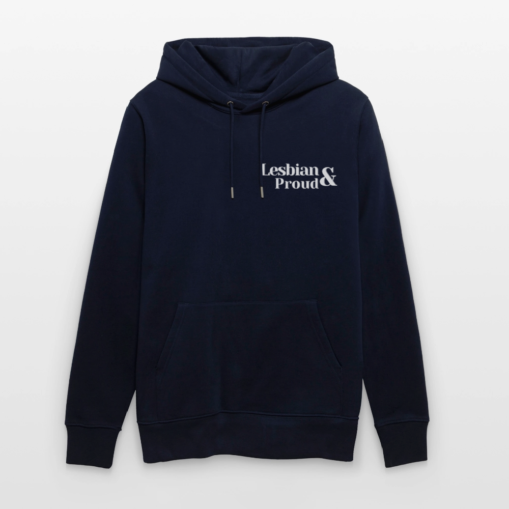 Lesbian & Proud | Pride Bio-Hoodie Unisex - Navy