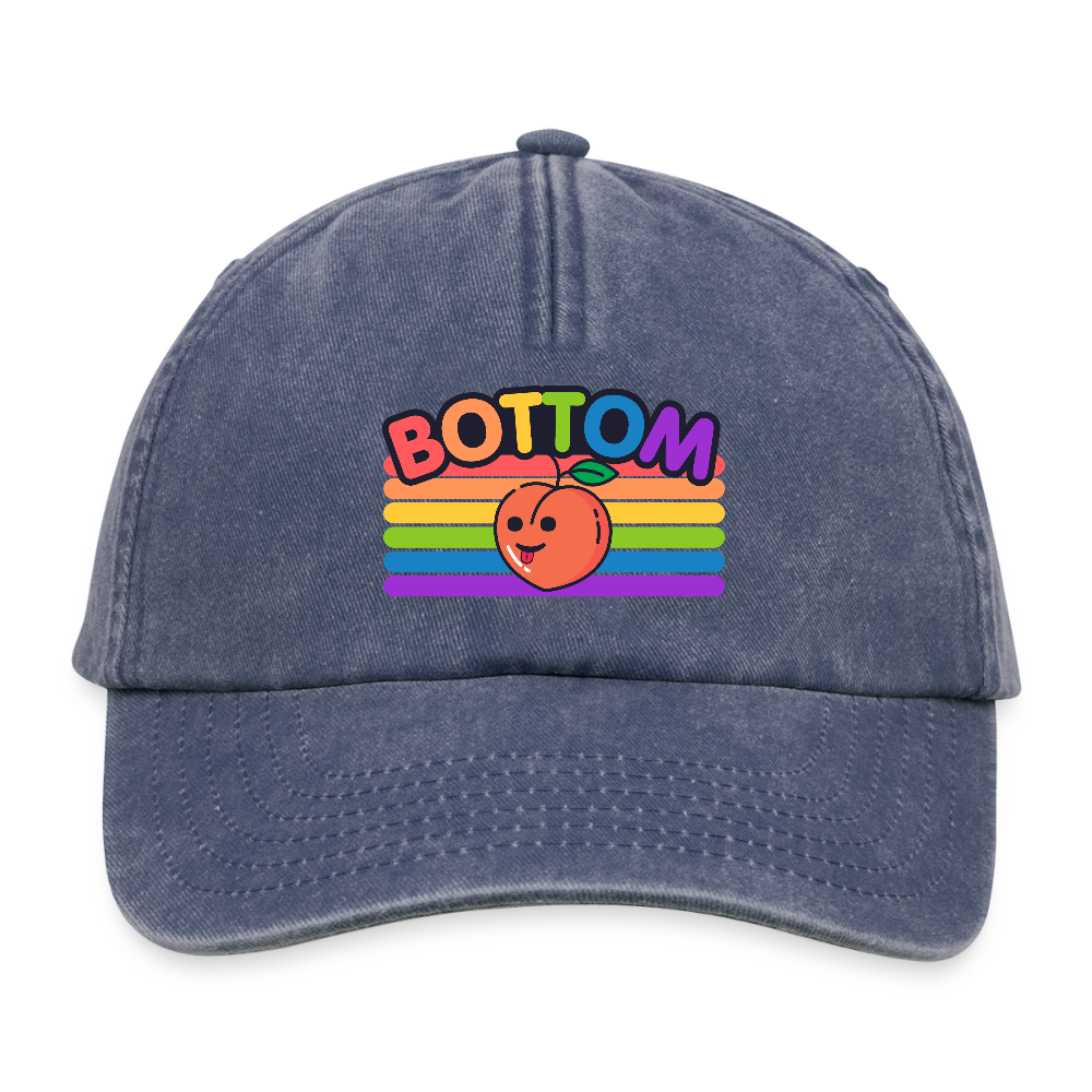 Bottom Gay | Pride Vintage Cap - Vintage Denim
