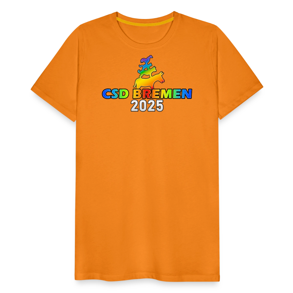 CSD Bremen 2025 Pride Premium T-Shirt - Orange