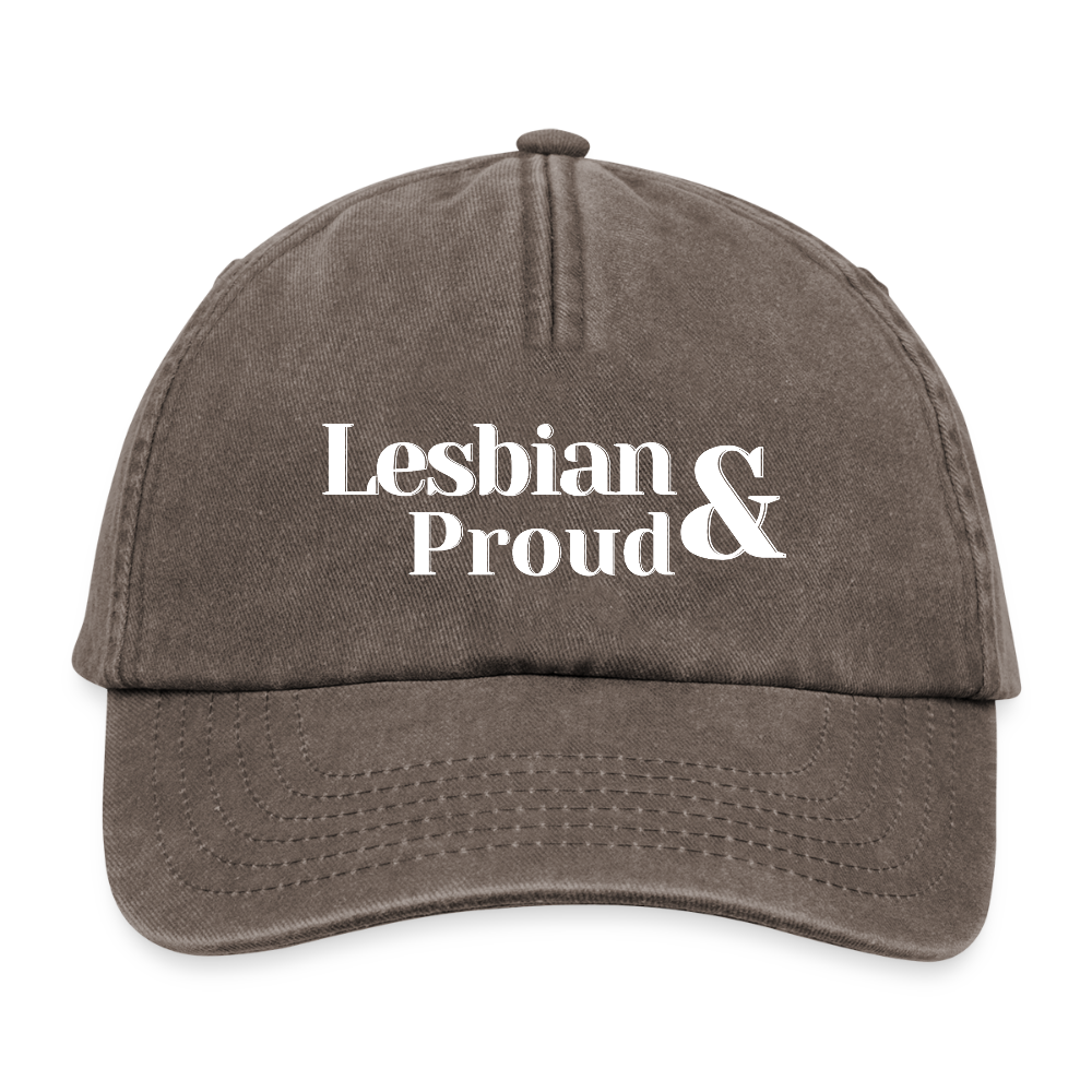 Lesbian & Proud | Pride Vintage Cap [SIMPLE] - Vintage Braun