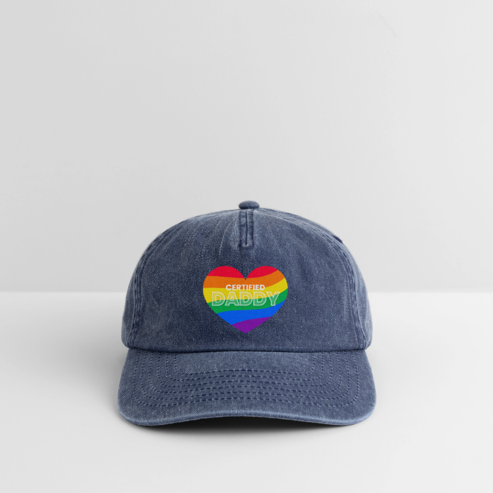 CERTIFIED DADDY | Kink Fetish Pride Vintage Cap - Vintage Denim