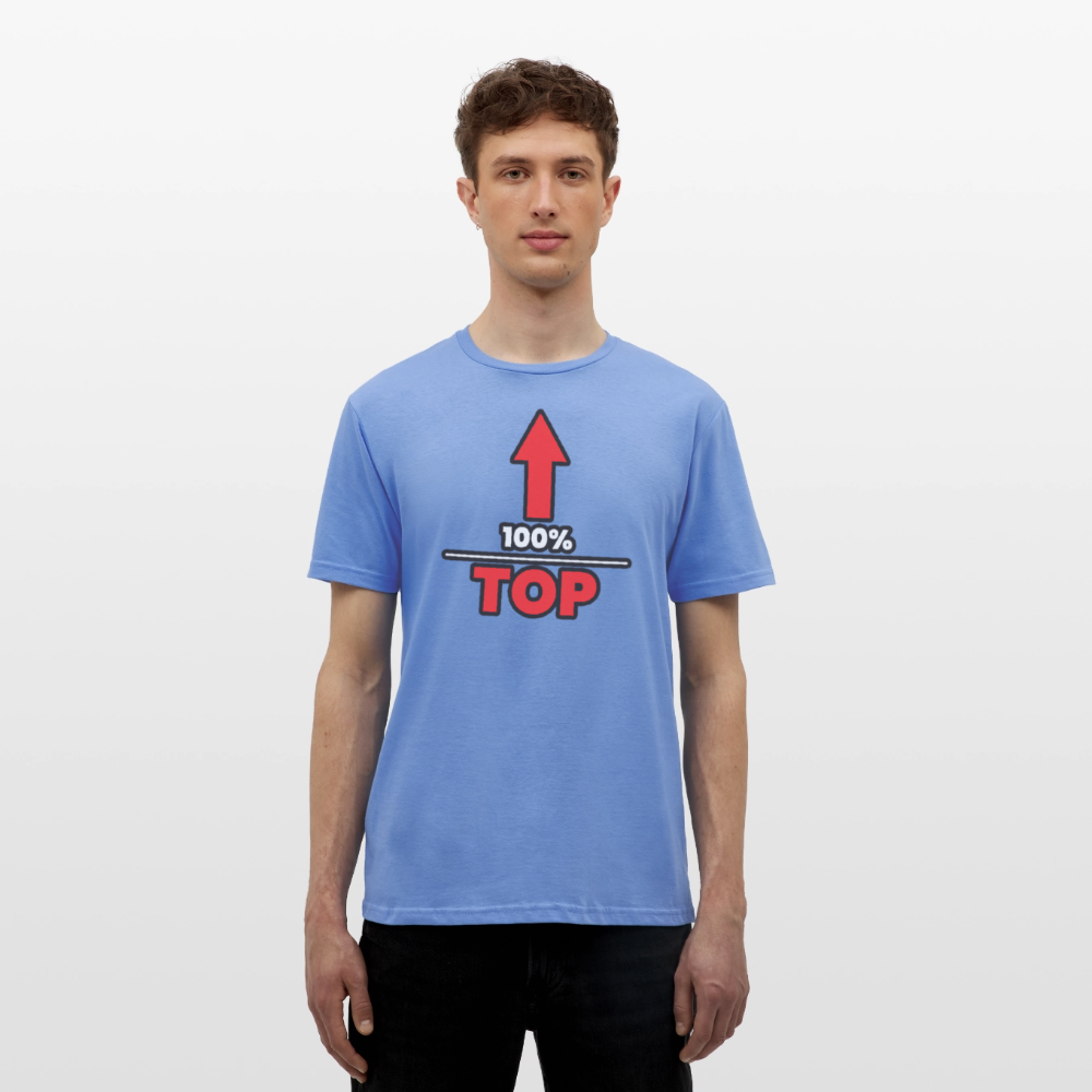 100% TOP [PFEIL] | Kink Fetish Pride T-Shirt - carolina blue