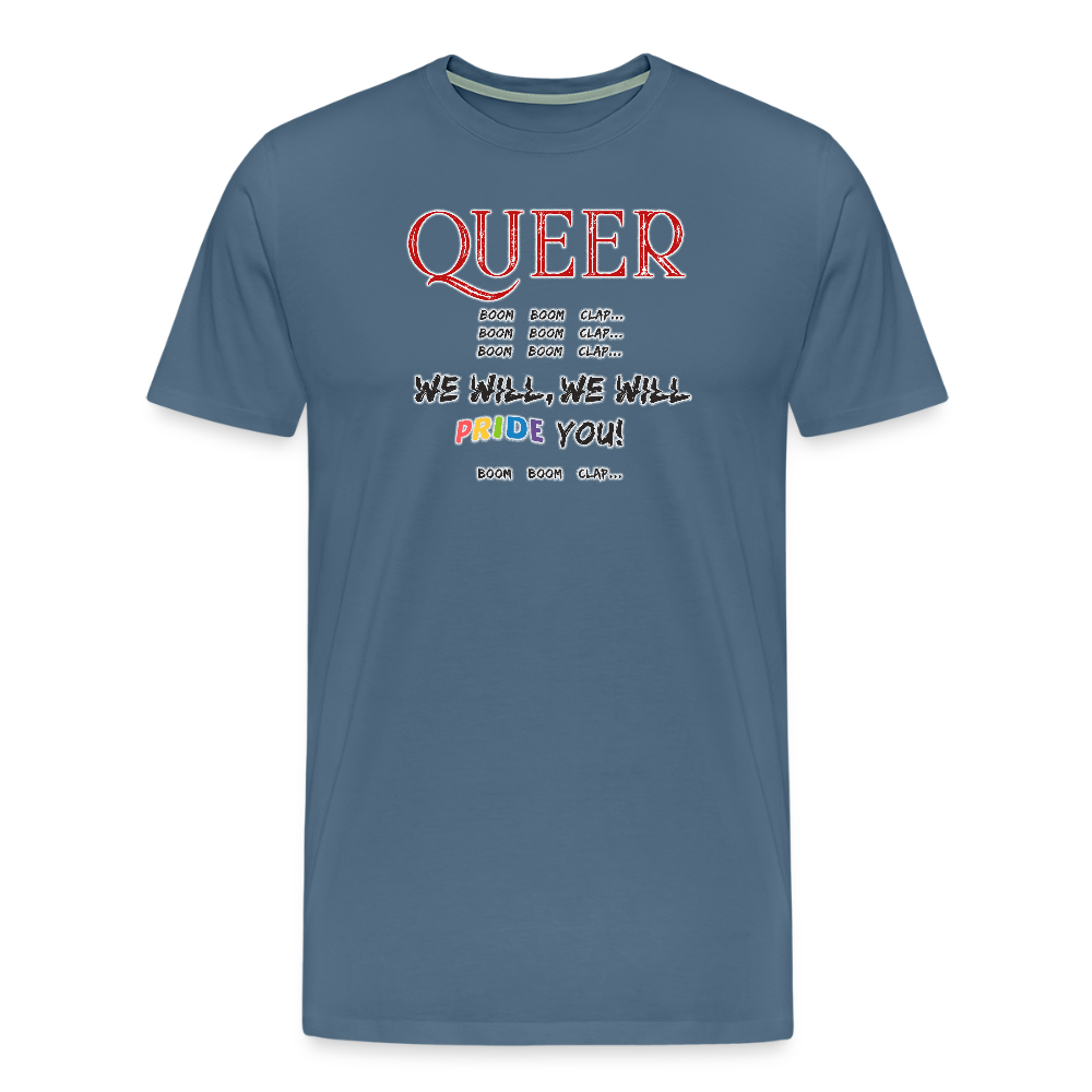 Pride T-Shirt QUEER | Germany Tour 2025 - Blaugrau
