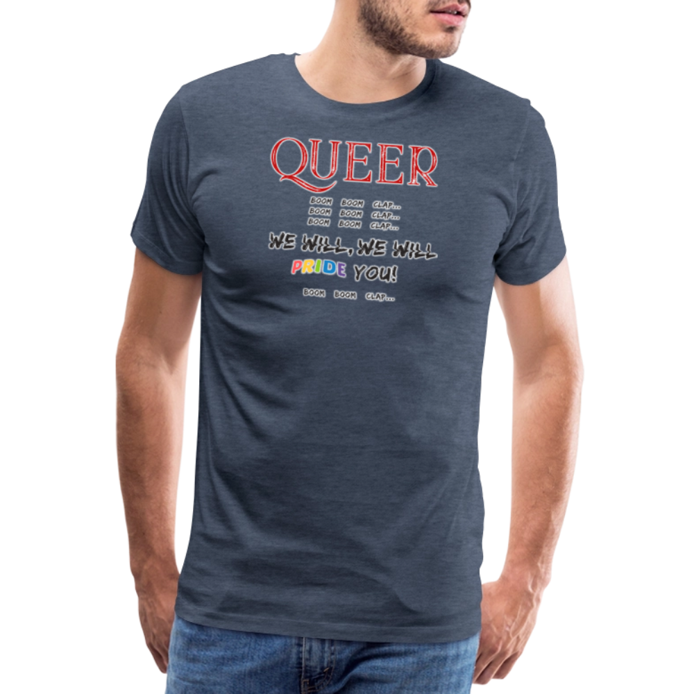 Pride T-Shirt QUEER | Germany Tour 2025 - Blau meliert