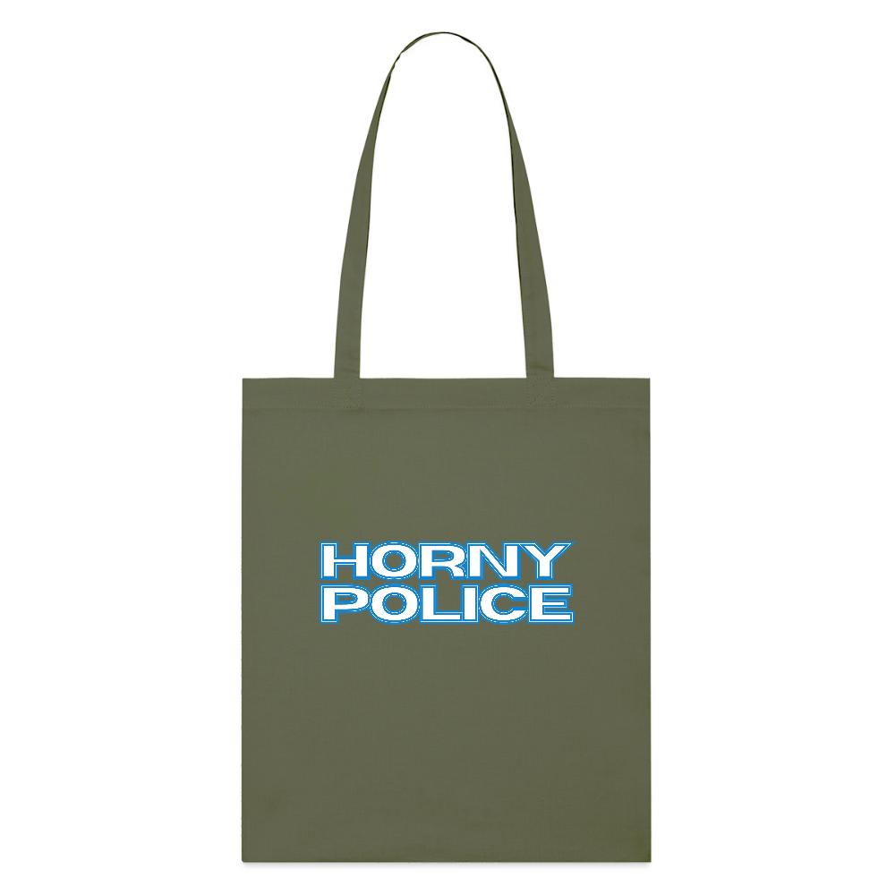 HORNY POLICE | Kink Fetish Pride Bio-Stoffbeutel - Khaki