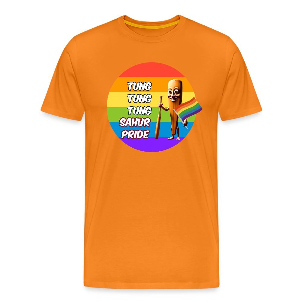 Tung Tung Tung Sahur Pride Premium T-Shirt - Orange
