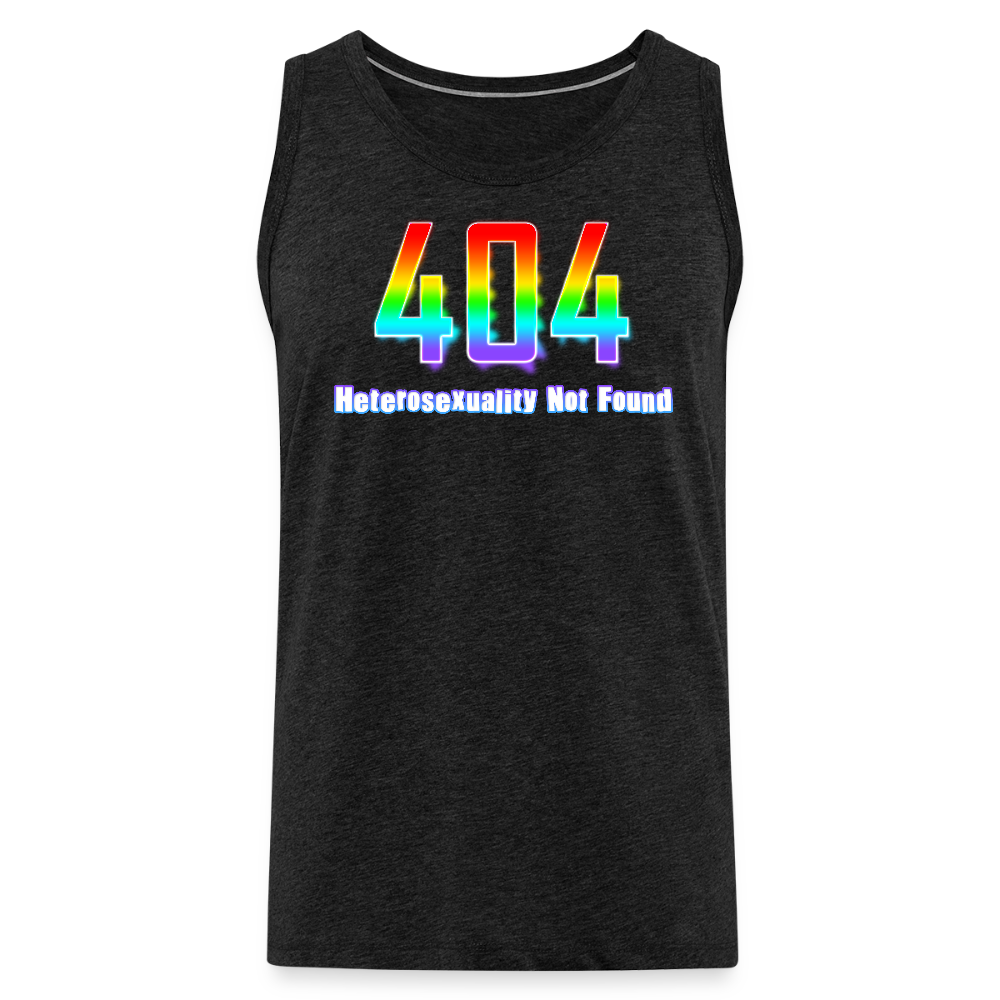Error 404 Heterosexuality Not Found Premium Tank Top - Anthrazit