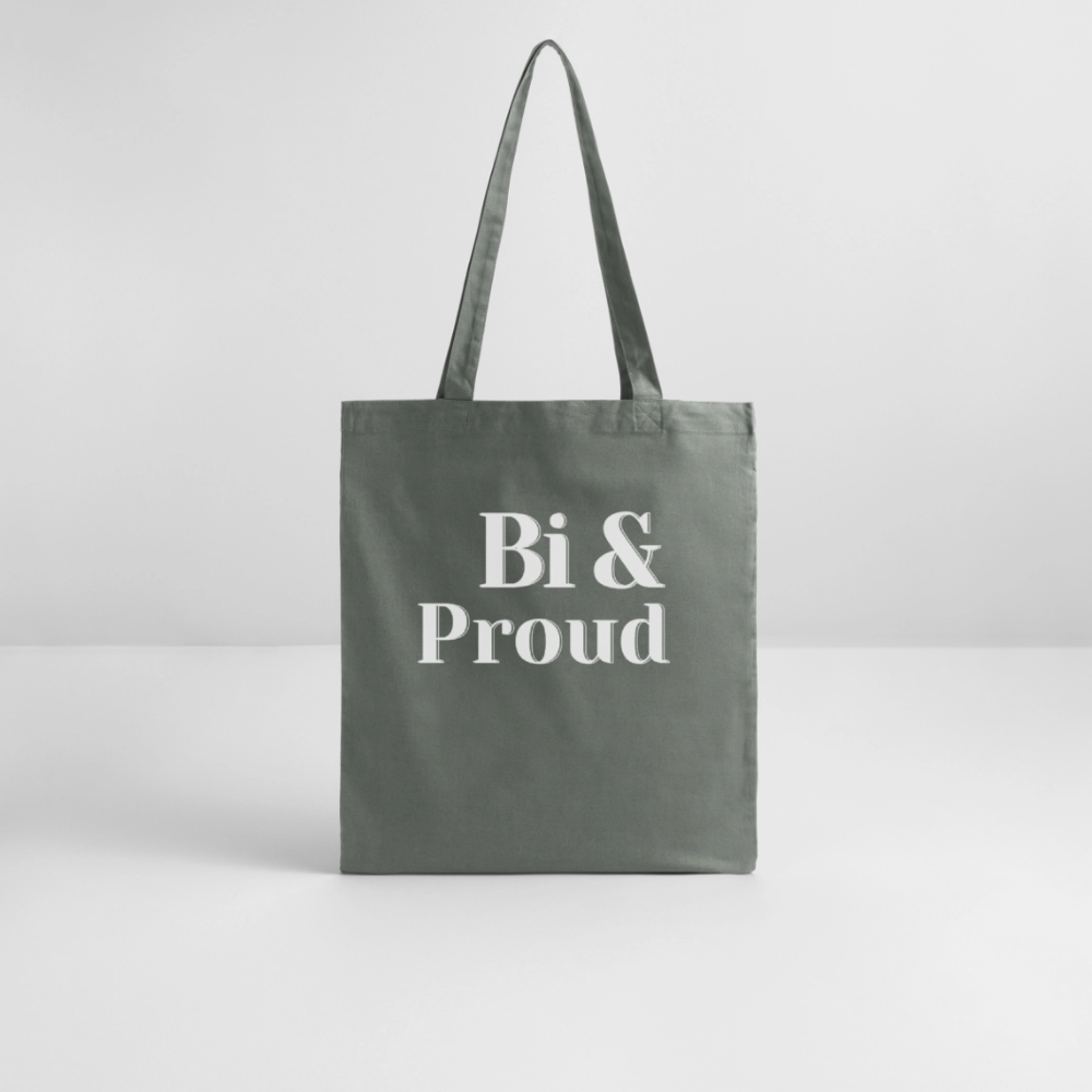 Bi & Proud | Pride Bio-Stoffbeutel [SIMPLE] - Anthrazit