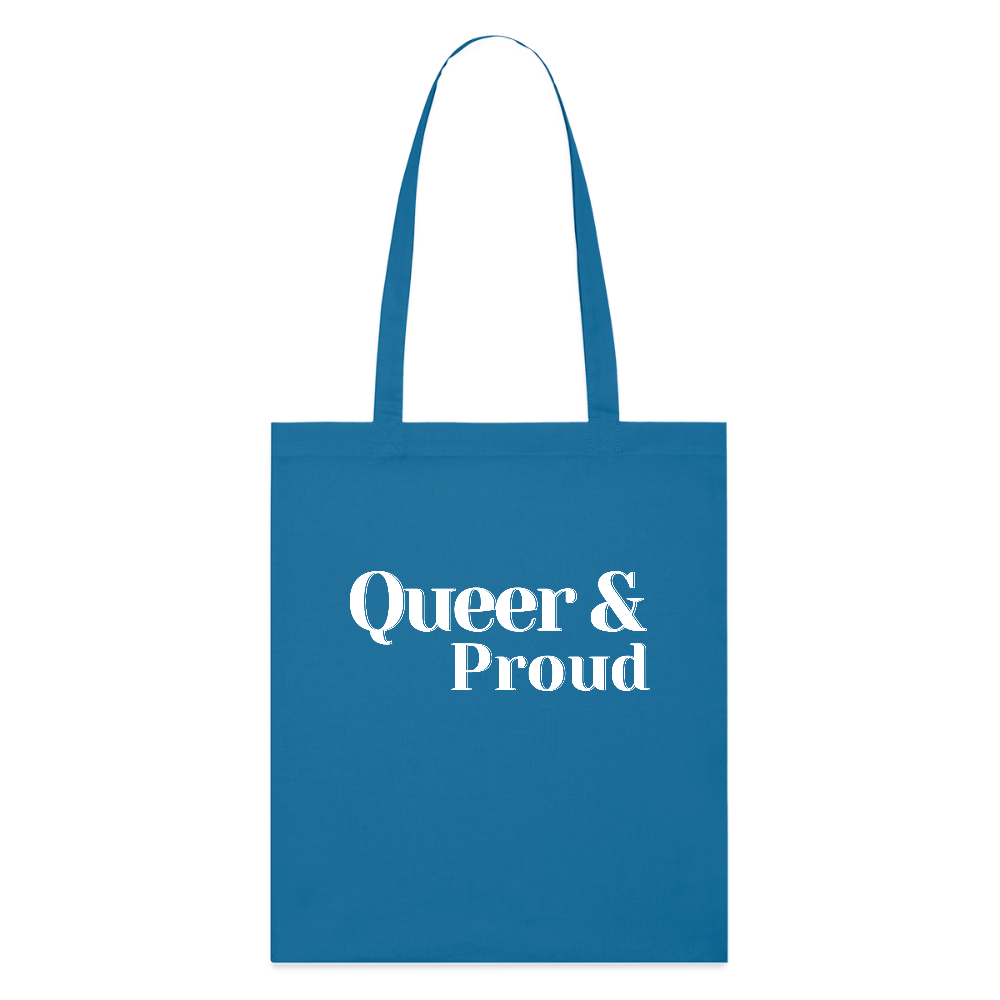 Queer & Proud | Pride Bio-Stoffbeutel [SIMPLE] - Königsblau