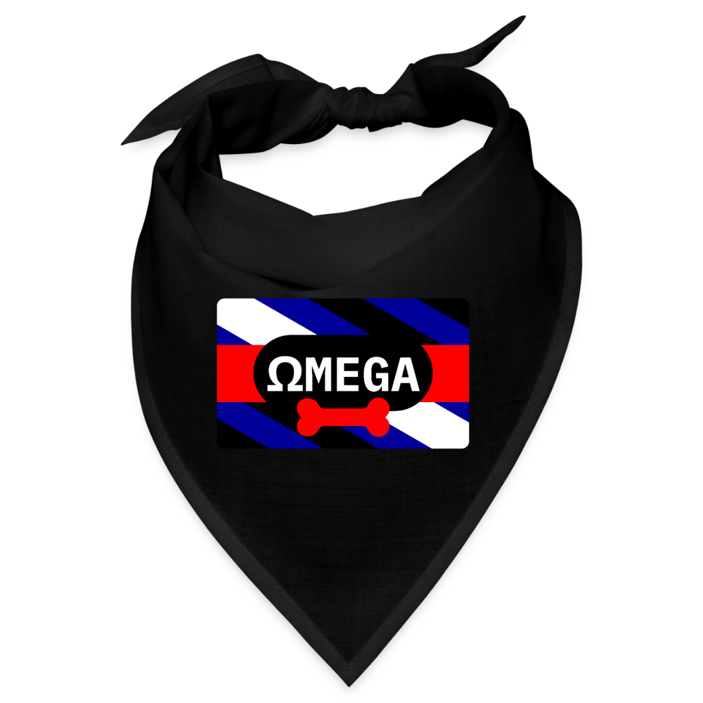 OMEGA Puppy Flag | Puppy Kink Pride | Bandana - Schwarz
