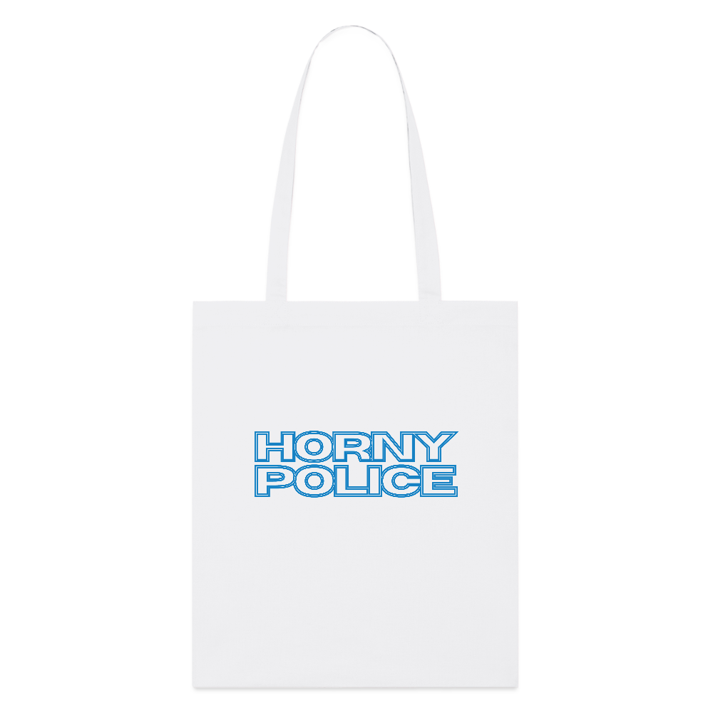 HORNY POLICE | Kink Fetish Pride Bio-Stoffbeutel - Weiß