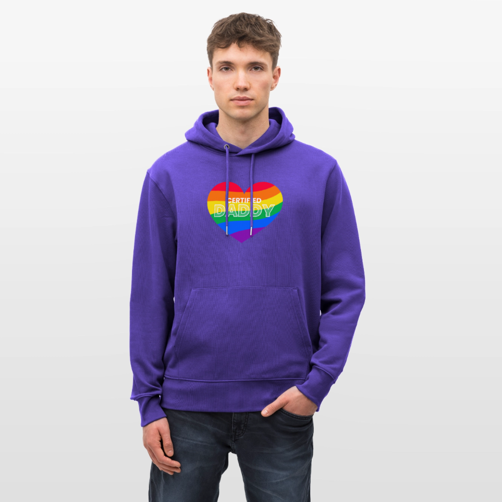 CERTIFIED DADDY | Kink Fetish Pride Bio-Hoodie Unisex - Purple Love 