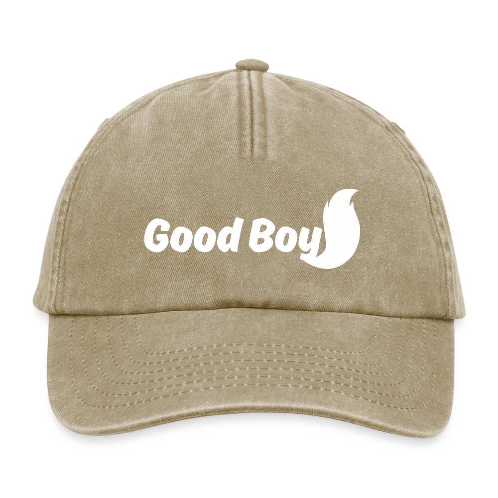 Good Boy | Furry / Puppy Pride Vintage Cap - Vintage Beige