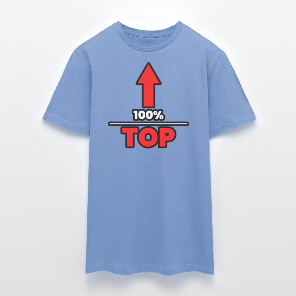 100% TOP [PFEIL] | Kink Fetish Pride T-Shirt - carolina blue