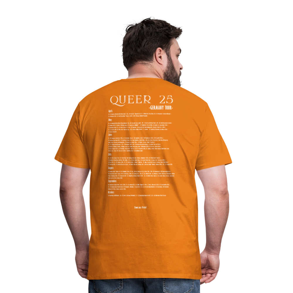 Pride T-Shirt QUEER | Germany Tour 2025 - Orange