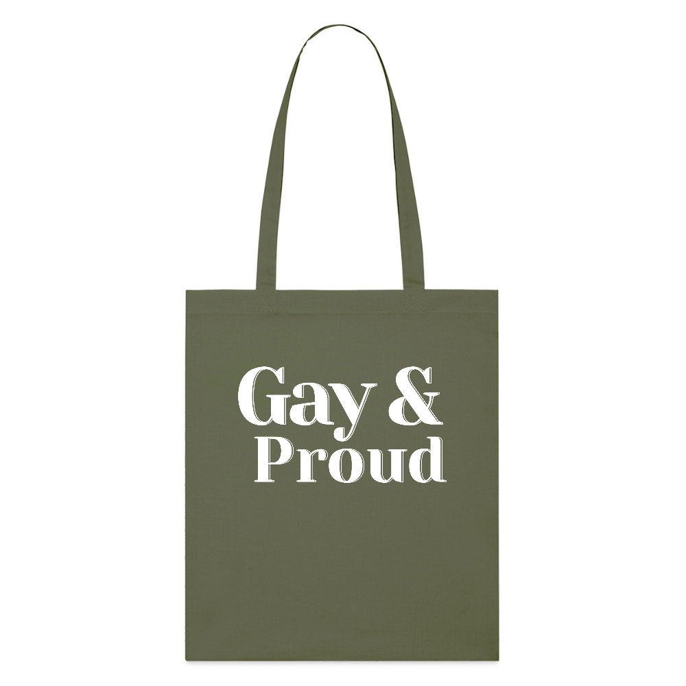 Gay & Proud | Pride Bio-Stoffbeutel [SIMPLE] - Khaki