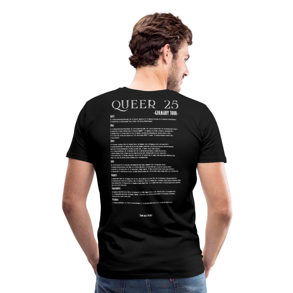 Pride T-Shirt QUEER | Germany Tour 2025 - Schwarz