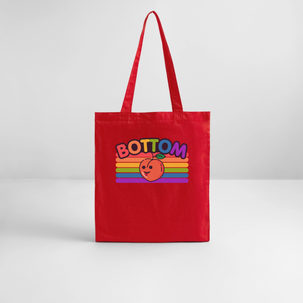 Bottom Gay | Pride Bio-Stoffbeutel - Rot