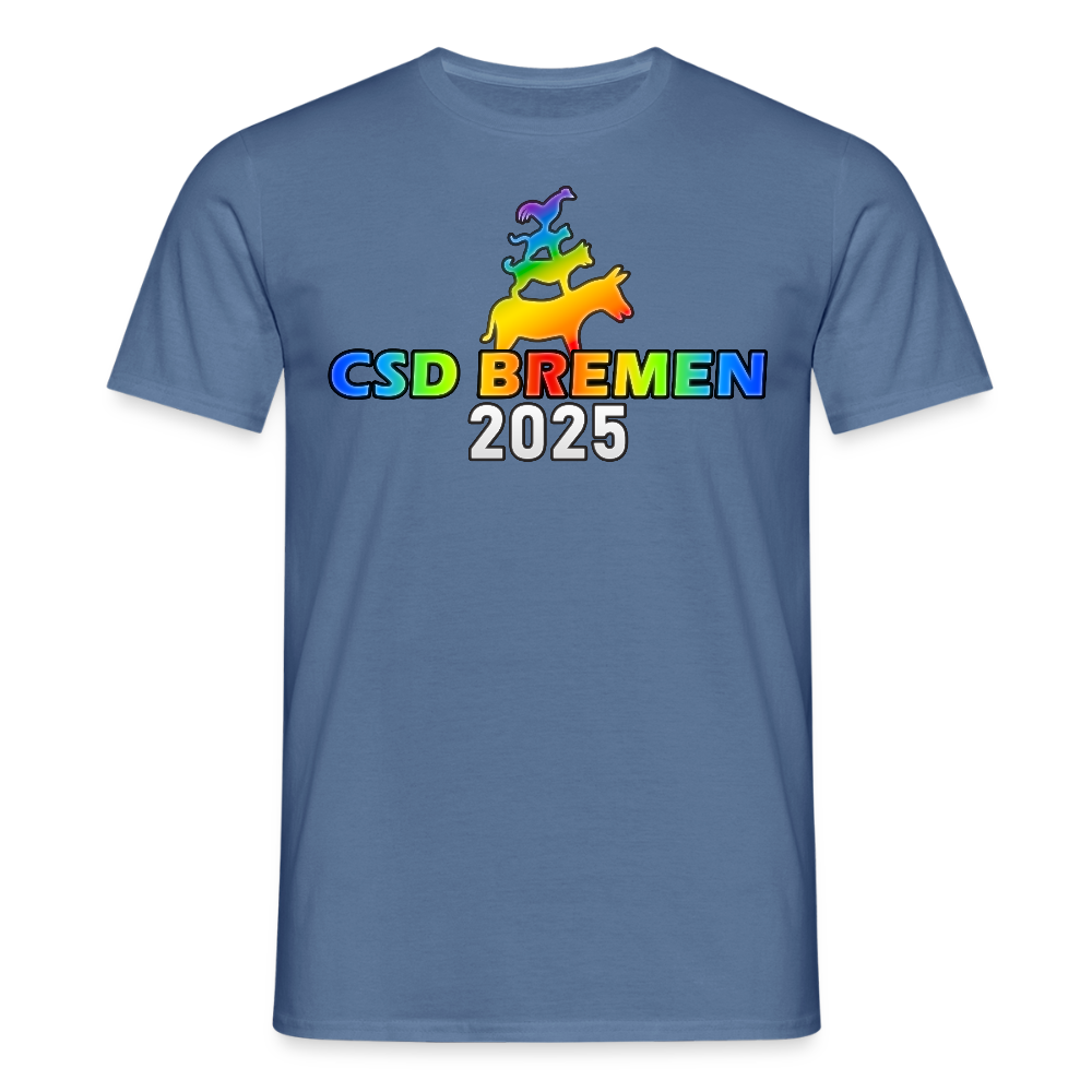 CSD Bremen 2025 Pride Premium T-Shirt - Taubenblau 