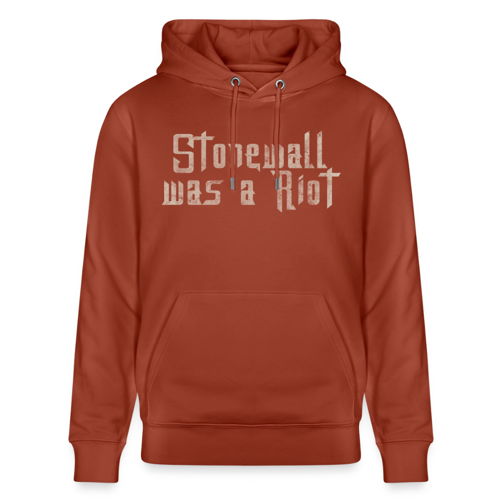 Stonewall was a Riot | Pride Bio-Hoodie Unisex - Terrakotta