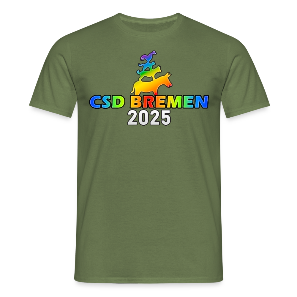 CSD Bremen 2025 Pride Premium T-Shirt - Militärgrün