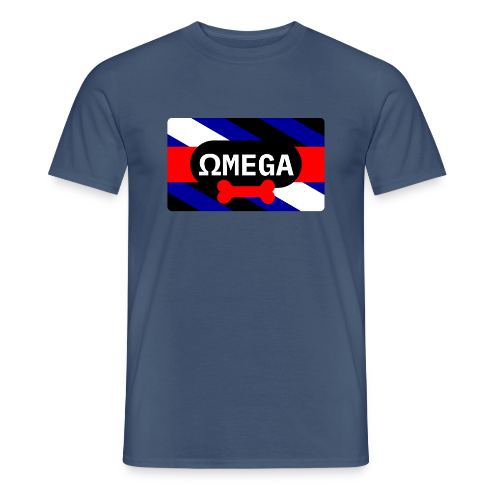 OMEGA Puppy Flag | Puppy Kink Pride T-Shirt - Dunkles Denimblau