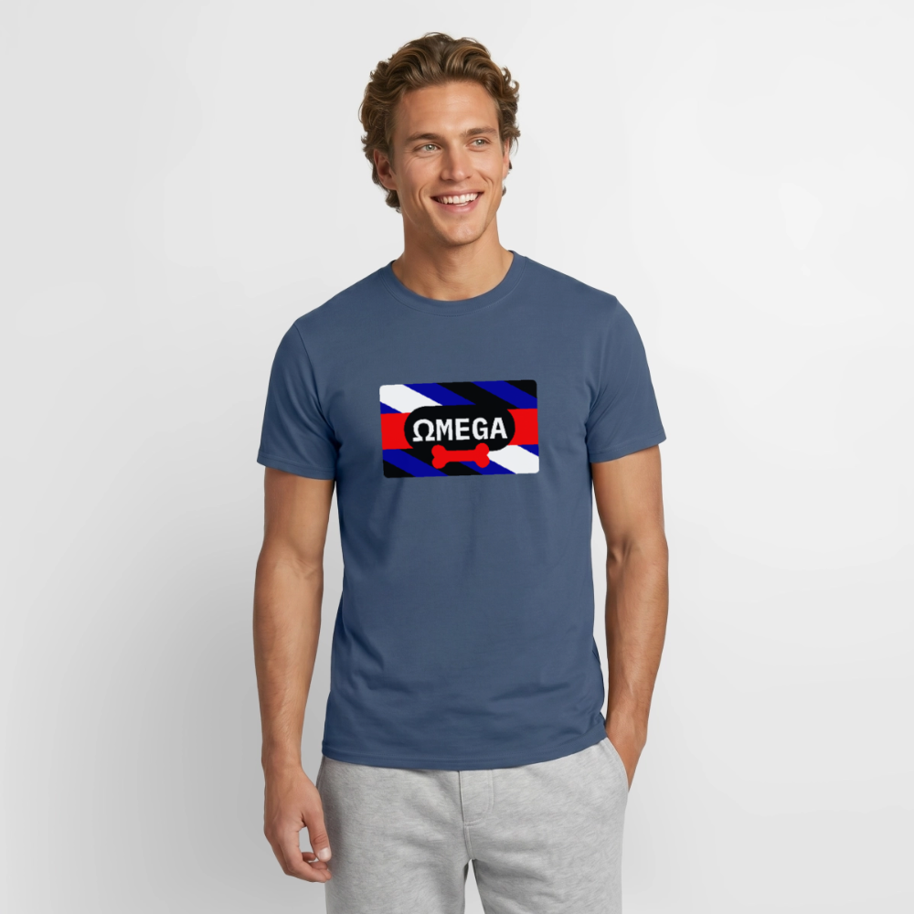 OMEGA Puppy Flag | Puppy Kink Pride T-Shirt - Dunkles Denimblau