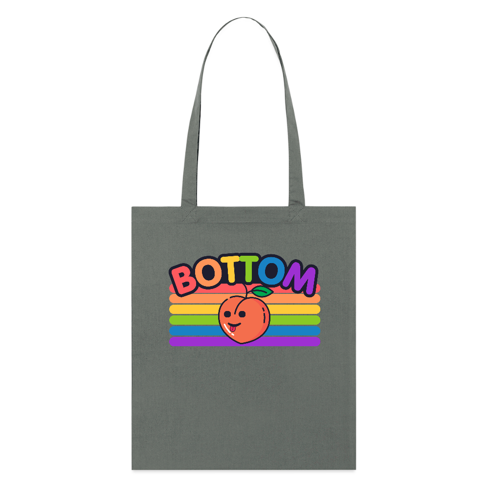 Bottom Gay | Pride Bio-Stoffbeutel - Anthrazit