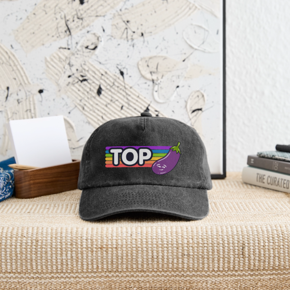 Top Gay | Pride Vintage Cap - Vintage Schwarz