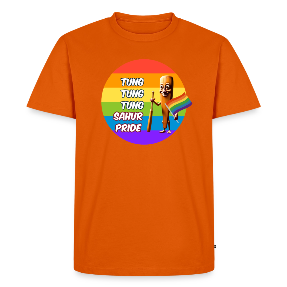 Tung Tung Tung Sahur Pride Premium T-Shirt - Orange 