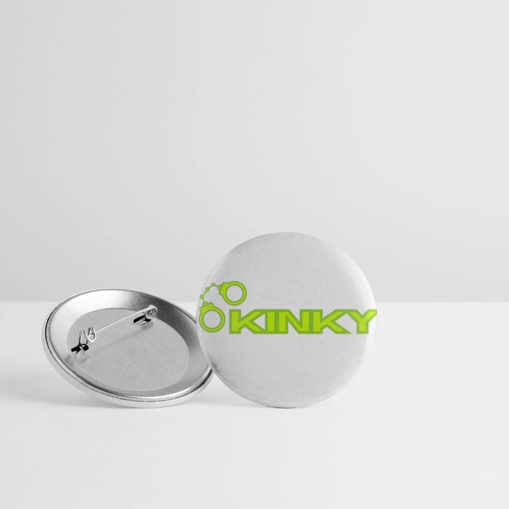 KINKY | Kink Fetish Pride Buttons 32 mm (5er Pack) - Weiß