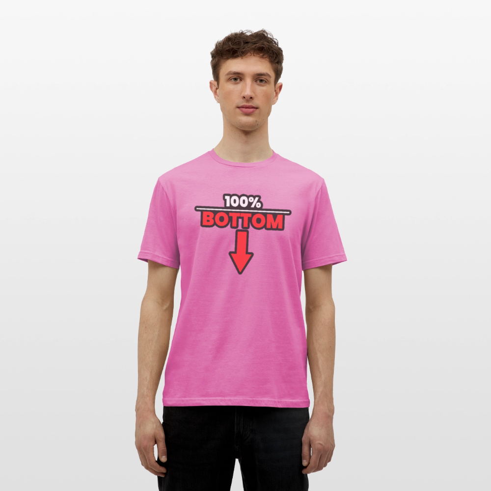 100% BOTTOM [PFEIL] | Kink Fetish Pride T-Shirt - Pink