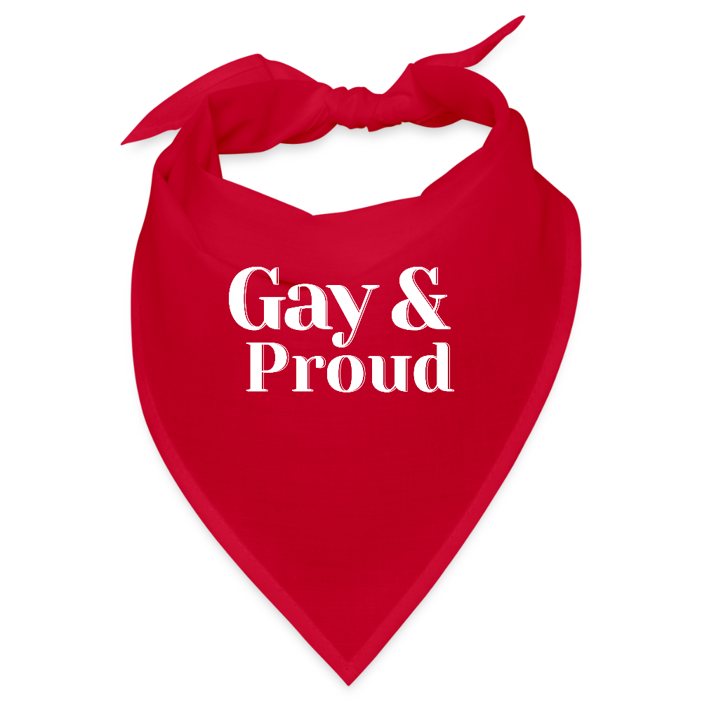 Gay & Proud | Pride Bandana [SIMPLE] - Rot
