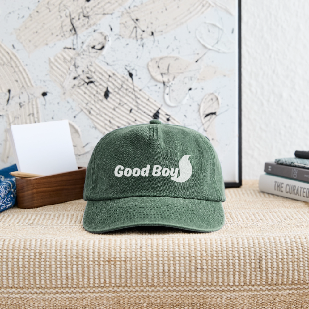 Good Boy | Furry / Puppy Pride Vintage Cap - Vintage Flaschengrün 