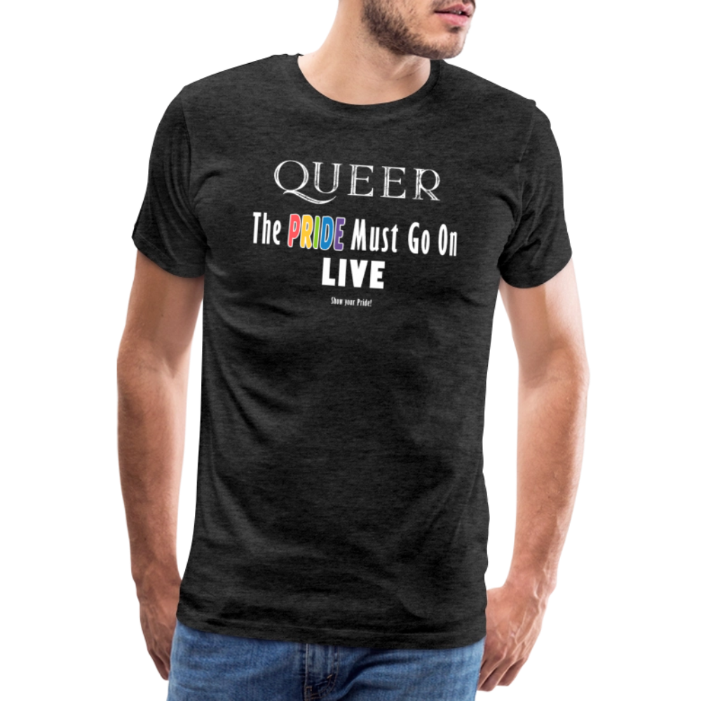 PRIDE Must Go On T-Shirt Germany Tour 2025 (weiße Schrift) - Anthrazit