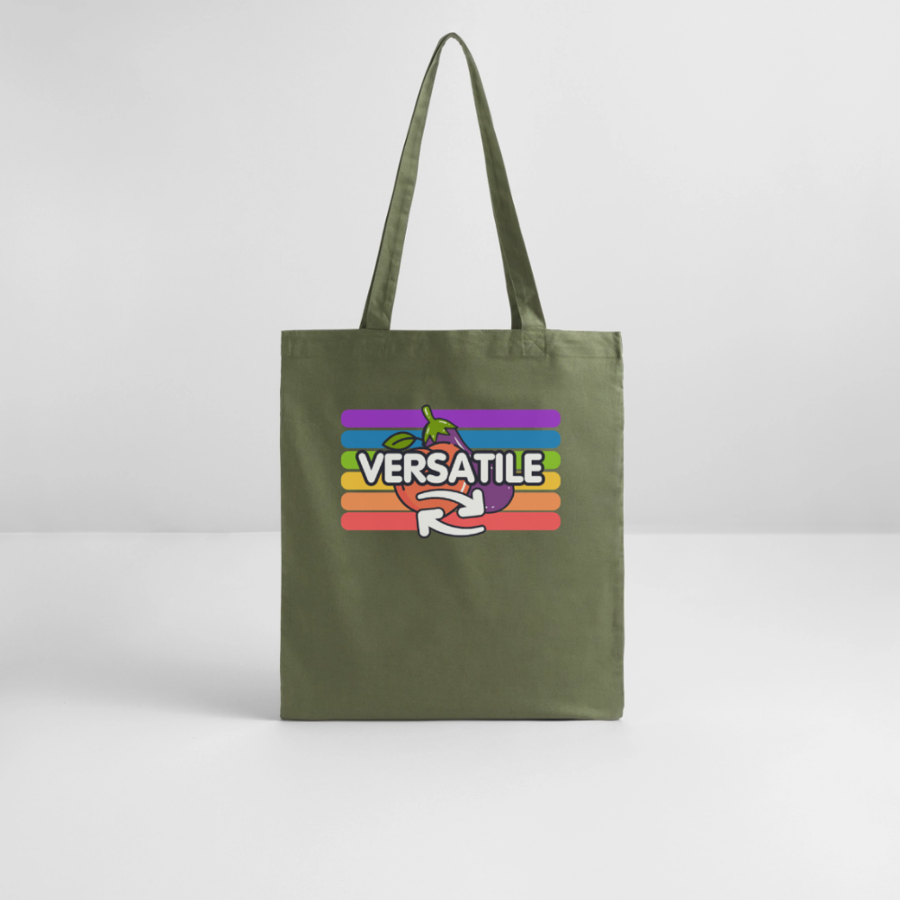Versatile Gay | Pride Bio-Stoffbeutel - Khaki