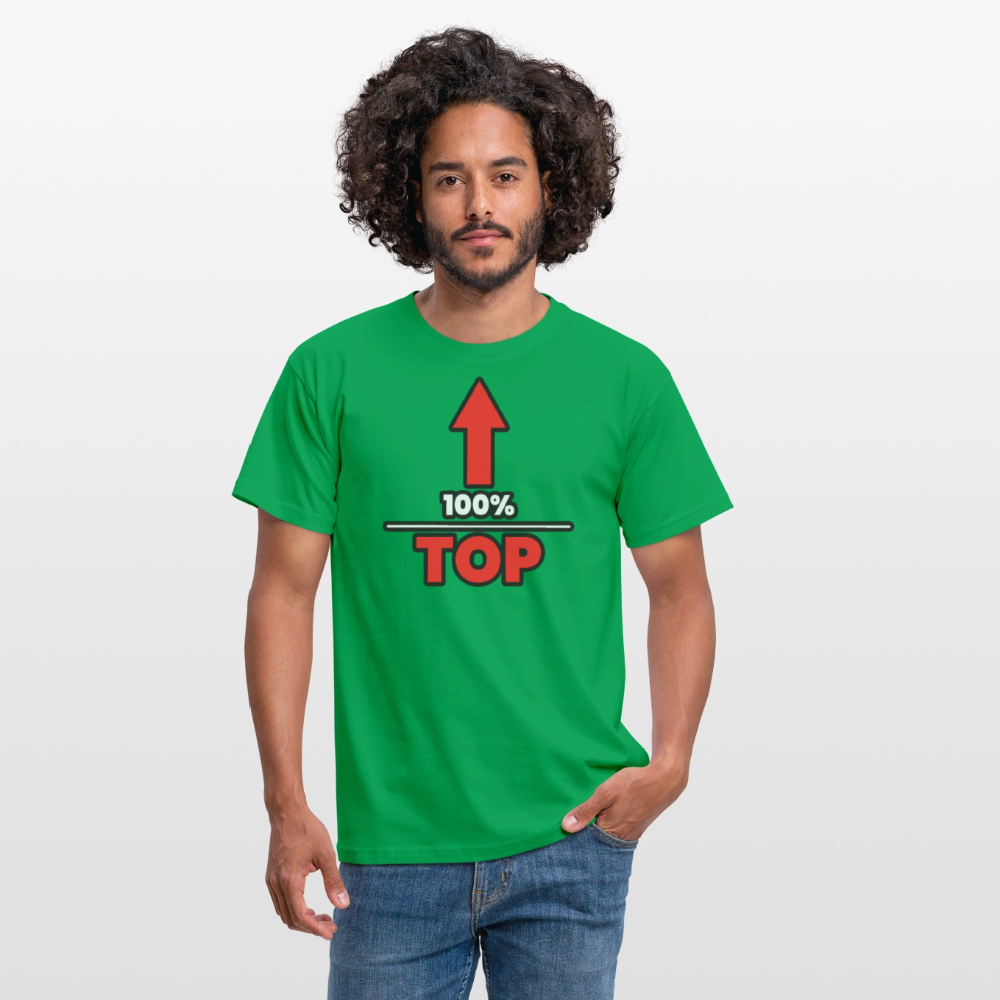 100% TOP [PFEIL] | Kink Fetish Pride T-Shirt - Kelly Green