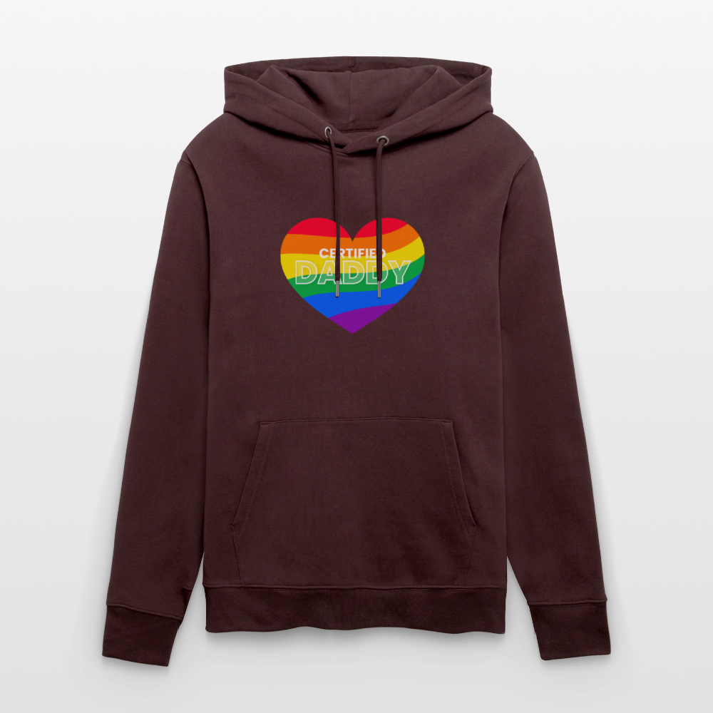 CERTIFIED DADDY | Kink Fetish Pride Bio-Hoodie Unisex - Maroon