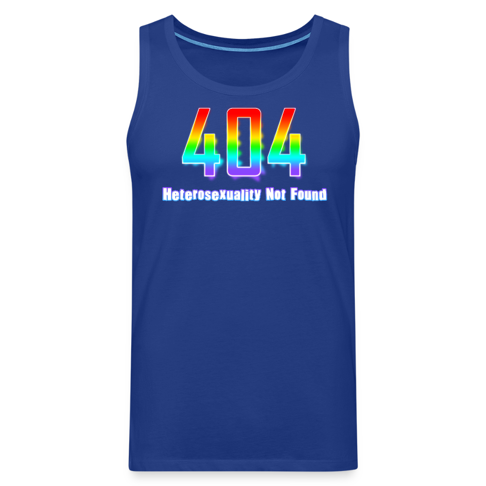 Error 404 Heterosexuality Not Found Premium Tank Top - Königsblau