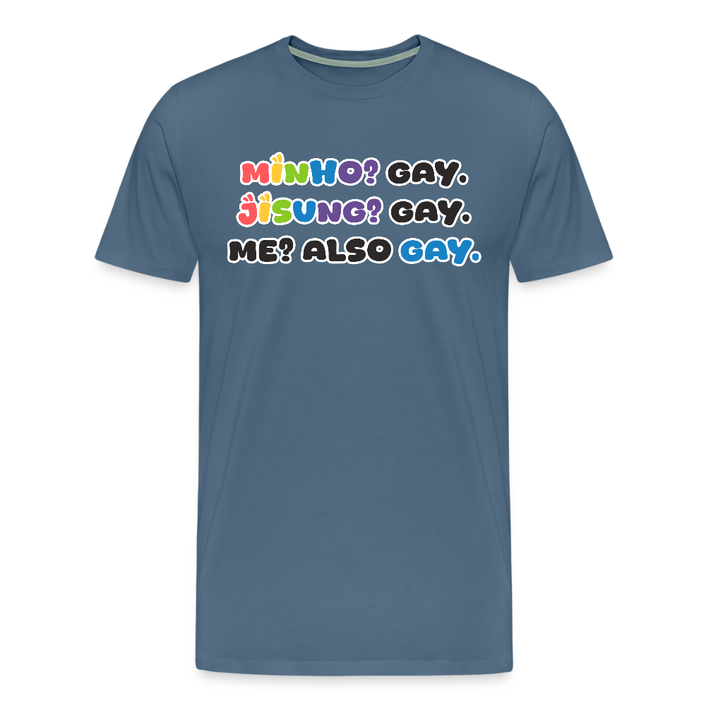 Minsung - Minho & Jisung -  Pride T-Shirt - Blaugrau