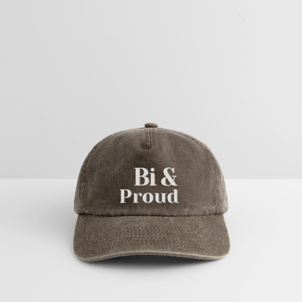 Bi & Proud | Pride Vintage Cap [SIMPLE] - Vintage Braun