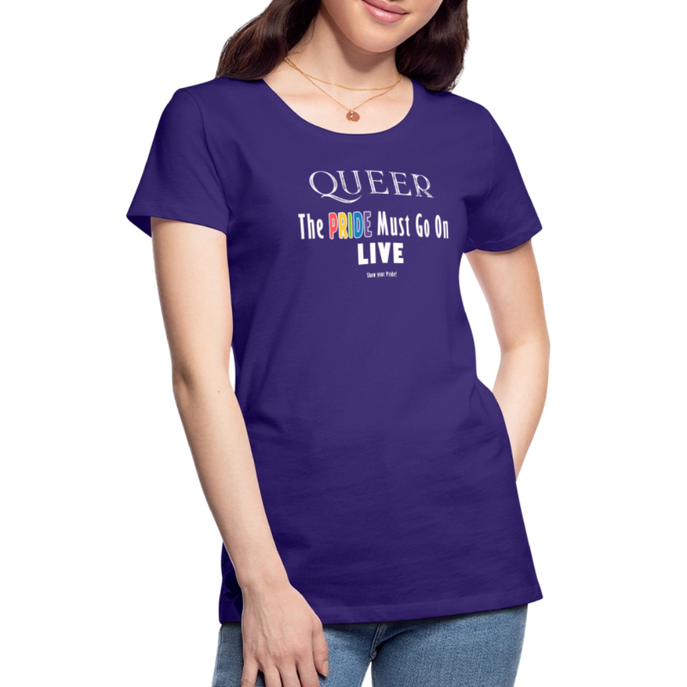 PRIDE Must Go On T-Shirt Germany Tour 2025 - tailiert (lila) - Lila