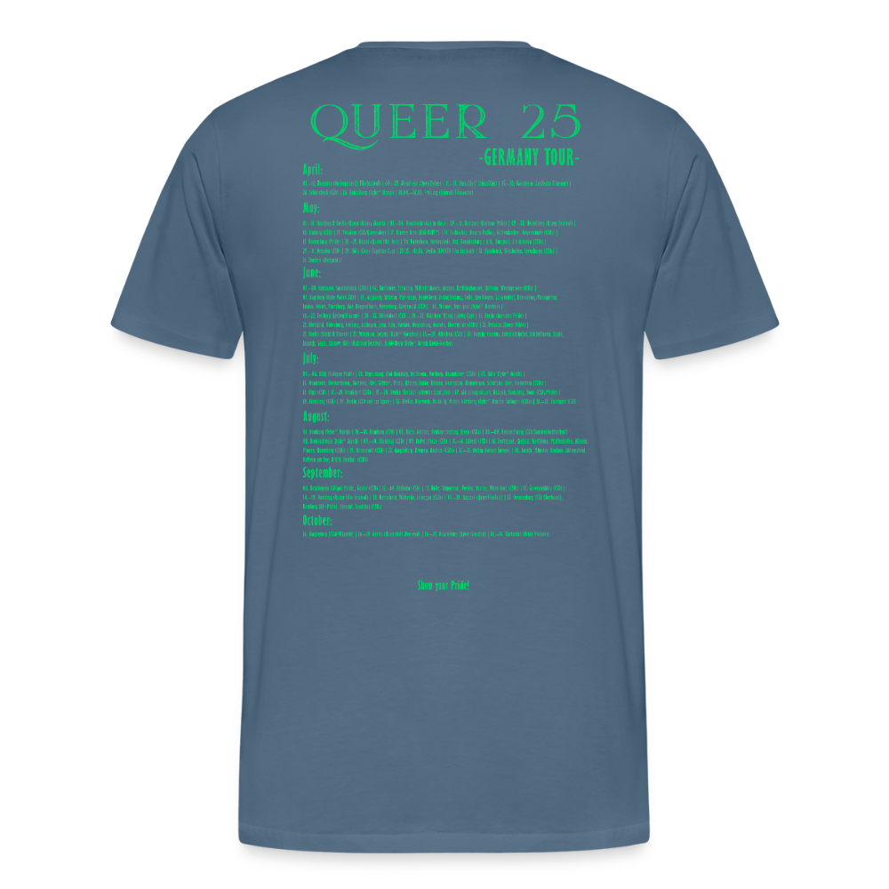 PRIDE Must Go On T-Shirt Germany Tour 2025 (grau) - Blaugrau