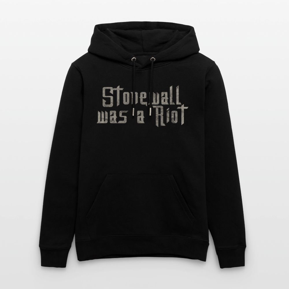 Stonewall was a Riot | Pride Bio-Hoodie Unisex - Schwarz
